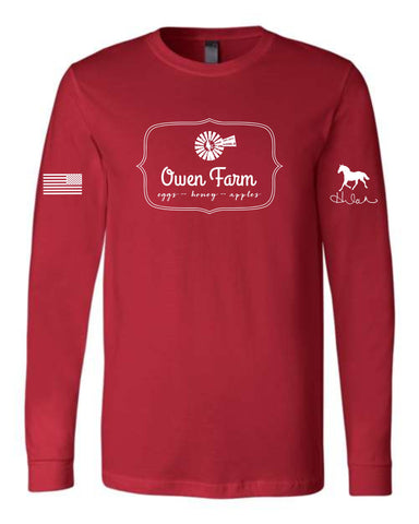 Owen Farm - Bella+Canvas Long Sleeve Tee (youth/adult)