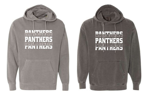 CS Spirit Shop - Comfort Colors - Garment-Dyed Hooded Sweatshirt |Panther Repeat Logo|