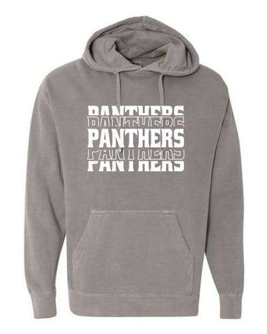 CS Spirit Shop - Comfort Colors - Garment-Dyed Hooded Sweatshirt |Panther Repeat Logo|