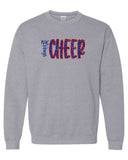 NK Vikings Cheer - Glitter Print Crew Sweatshirt (2 Colors)