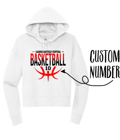 GHV Basketball '23/'24 - Custom Number Women's Cropped Hoodie