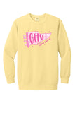 GHV Cheer Comp Squad '26 -Comfort Colors Unisex Garment-Dyed Crewneck Sweatshirt