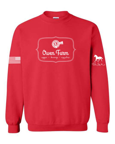 Owen Farm - Gildan Crew Sweatshirt (youth/adult)