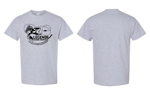 LGS - Legends Guide Service Sport Grey Short Sleeve Tee | Front Only
