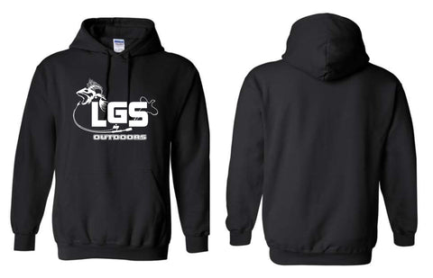 LGS - LGS OUTDOORS Black Hoodie | Front Only