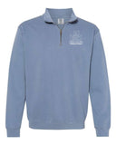 Little Hawks Childcare Center - Garment-Dyed Quarter Zip Sweatshirt