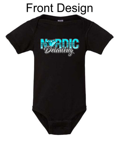 Nordic Detailing - Infant Short Sleeve Bodysuit | Front Design Only
