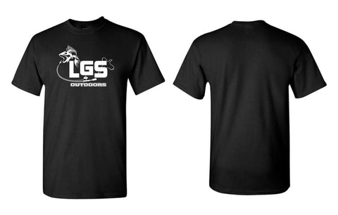 LGS -  LGS OUTDOORS Black Short Sleeve Tee | Front Only