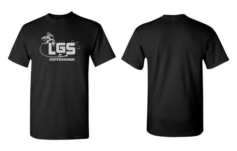 LGS -  LGS OUTDOORS Black Short Sleeve Tee | Front Only