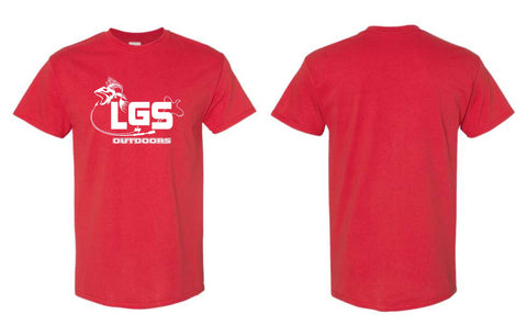 LGS -  LGS OUTDOORS Heather Red Short Sleeve Tee | Front Only