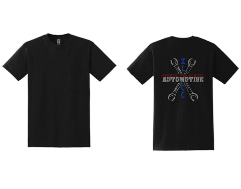 AHS Auto Short Sleeve Pocket Tee (Back Print Only)