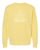 Little Hawks Childcare Center - Unisex Midweight Pigment-Dyed Crewneck Sweatshirt
