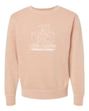 Little Hawks Childcare Center - Unisex Midweight Pigment-Dyed Crewneck Sweatshirt