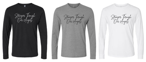 CFF - Next Level - Unisex CVC Long Sleeve T-Shirt |Stronger Through Our Angels|