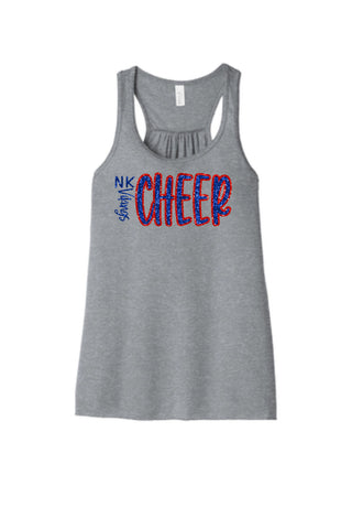 NK Vikings Cheer - Glitter Print Laides Bella+Canvas Tank (2 Colors)