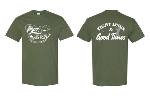 LGS - Legends Guide Service + Tight Lines Short Sleeve Tee (5 Colors)