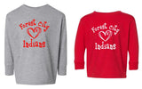 FC Spirit Shop - |FC Indians Heart| Toddler Fine Jersey Long Sleeve Tee