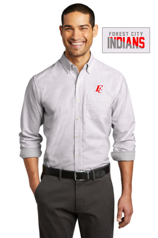 FC Spirit Shop - Port Authority® SuperPro™ Oxford Stripe Shirt