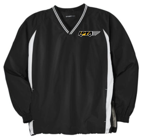 IPTA- Tipped V-Neck Raglan Wind Shirt