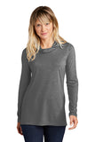 Hosmer - Ladies PosiCharge ® Tri-Blend Wicking Long Sleeve Hoodie