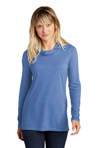 Hosmer - Ladies PosiCharge ® Tri-Blend Wicking Long Sleeve Hoodie