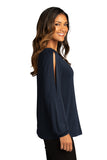 ISB Port Authority ® Ladies Luxe Knit Jewel Neck Top