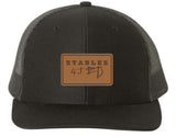 S4J - Richardson Adjustable Snapback Trucker Cap with Leather Patch