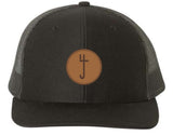 S4J - Richardson Adjustable Snapback Trucker Cap with Leather Patch