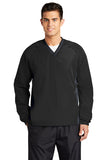 Hosmer - Tipped V-Neck Raglan Wind Shirt