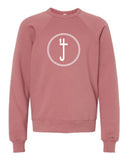 S4J -BELLA + CANVAS - Youth Sponge Fleece Crewneck Sweatshirt  | 4J Circle Design