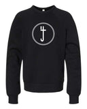 S4J -BELLA + CANVAS - Youth Sponge Fleece Crewneck Sweatshirt  | 4J Circle Design
