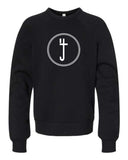 S4J -BELLA + CANVAS - Youth Sponge Fleece Crewneck Sweatshirt  | 4J Circle Design