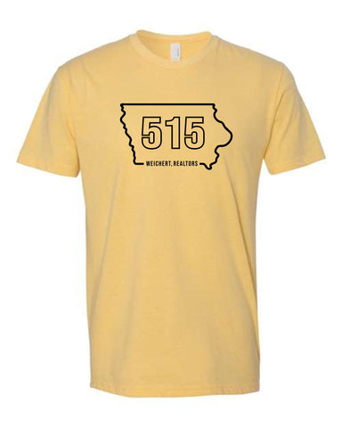 W. Realtors - Iowa 515 Design - Next Level Short Sleeve Tee  (3 colors)