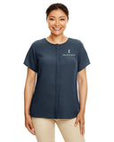 ISB Devon & Jones Ladies' Perfect Fit™ Short-Sleeve Crepe Blouse