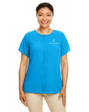 ISB Devon & Jones Ladies' Perfect Fit™ Short-Sleeve Crepe Blouse