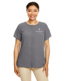 ISB Devon & Jones Ladies' Perfect Fit™ Short-Sleeve Crepe Blouse