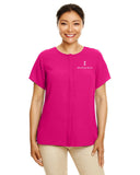 ISB Devon & Jones Ladies' Perfect Fit™ Short-Sleeve Crepe Blouse