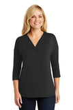 |Business Attire| Port Authority® Ladies Concept 3/4-Sleeve Soft Split Neck Top