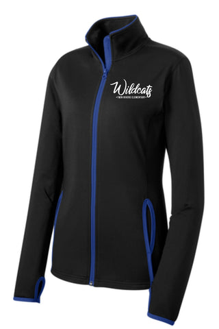 TR Wildcats Sport Tek Contrast Fill Zip Black/True Royal