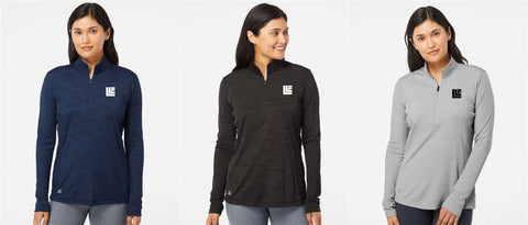 LLF - Adidas - Women's Lightweight Mélange Quarter-Zip Pullover