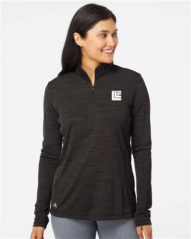 LLF - Adidas - Women's Lightweight Mélange Quarter-Zip Pullover