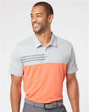 ISB - Adidas - Heathered Colorblock 3-Stripes Polo