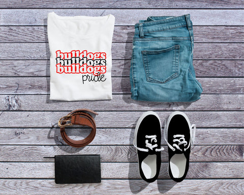 Bulldogs Repeat Pride Tee