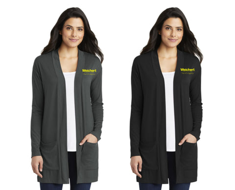 W. Realtors - Ladies Concept Long Pocket Cardigan (Embroidered)