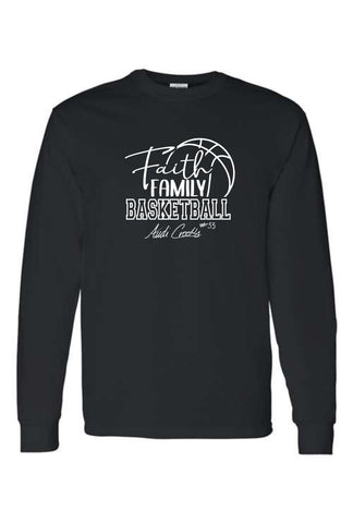 A.C. - Unisex Long Sleeve Tee {Faith, Family, Basketball}