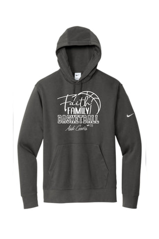 A.C. - Nike Club Fleece Sleeve Swoosh Pullover Hoodie {Faith, Family, Basketball}