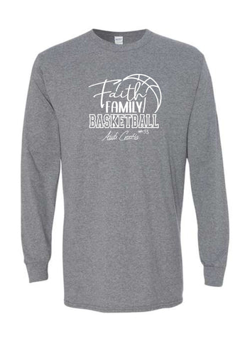 A.C. - Unisex Long Sleeve Tee {Faith, Family, Basketball}