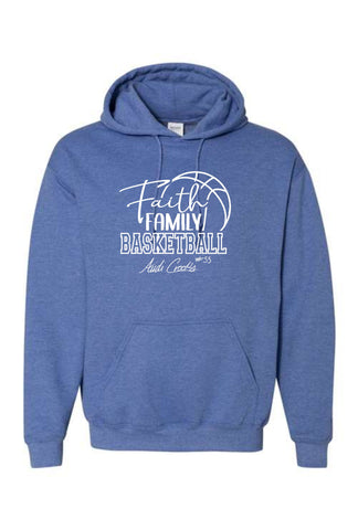 A.C.- Unisex Hoodie {Faith, Family, Basketball}