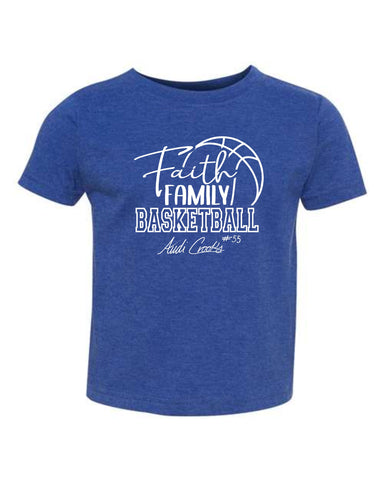 A.C. - Toddler Short Sleeve Tee {Faith, Family, Basketball}