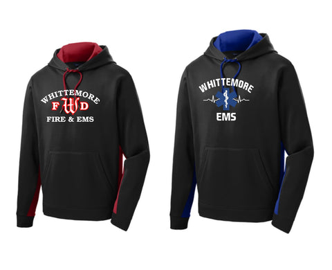 Whittemore Fire & EMS Performance Colorblock Hooded Pullover